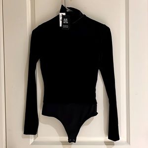 Express turtleneck velvet bodysuit